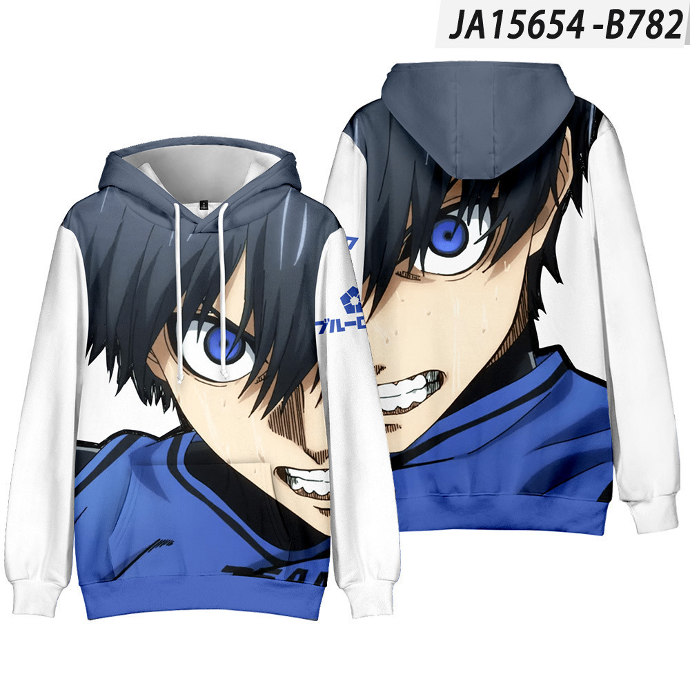 Anime Merchandise Hoodie - 2026 신작 애니메이션 블루록 굿즈 블루