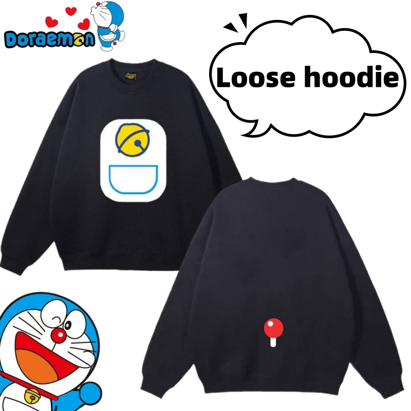 Anime Merchandise Hoodie - 도라에몽 크루넥 귀여운 창의적인 애니메이션 상품