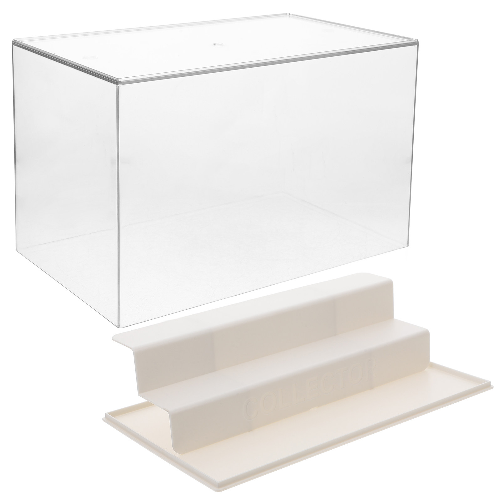 Figure Display Box - 투명한 3단 다층 피규어 진열함, 액션