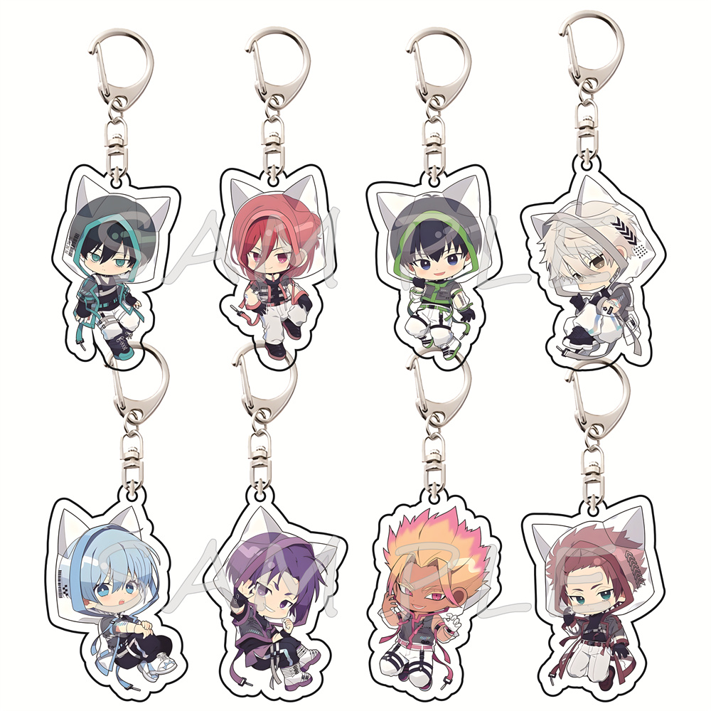 블루록 6cm 아크릴 키체인 고양이 귀 후드치비 스타일 - Anime Merchandise Hoodie 리뷰 및 가격