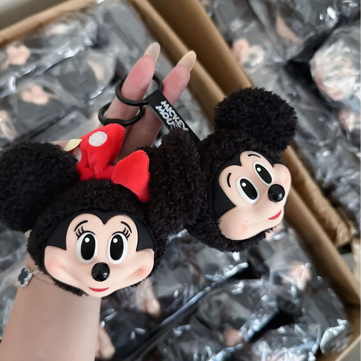 미키 미니 봉제 인형 키체인 귀여운 비닐 피규어 수집용 - Anime Merchandise Plush Toys 리뷰 및 가격