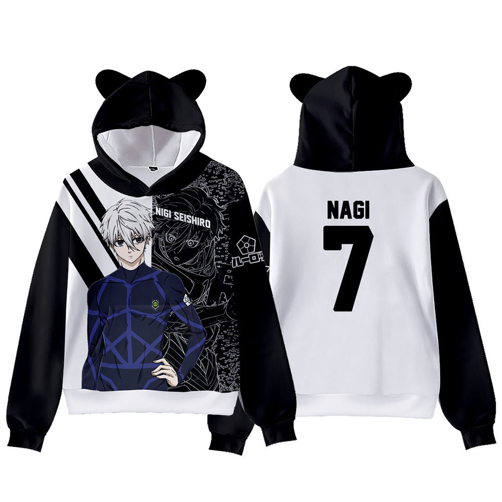 3D 신작 애니메이션 블루록 굿즈 블루 프리즌 고양이  - Anime Merchandise Hoodie 리뷰 및 가격